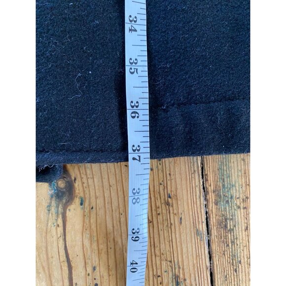 Vintage Gap Mens Wool-Blend‎ Coat Black Large Size Classic Style Warm Outerwear - Picture 7 of 7